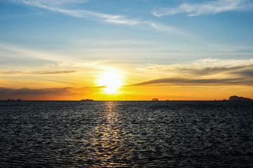 Obraz premium the sunset sky.