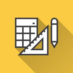 Fototapeta premium Education - vector icon for graphic and web design.