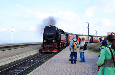 Brocken railroad, Harz Narrow Gauge Railway, Harz, Germany, Europe