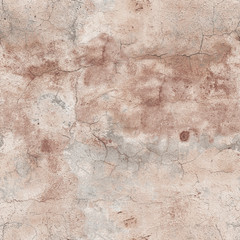 Cracked old concrete wall background. Seamless texture