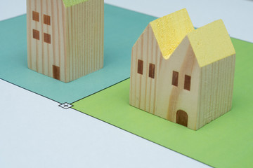 土地　不動産　境界　イメージ