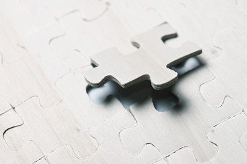 Puzzle close up