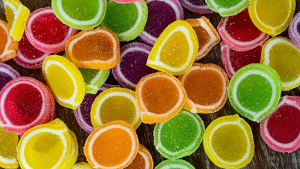Beautiful color of jelly candy