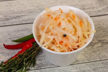 Pickled cabbage - sauerkraut