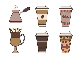 Coffee icons.