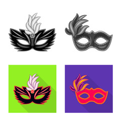 Vector design of luxury and celebration symbol. Collection of luxury and hide  vector icon for stock.