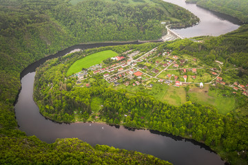 The Vltava river is 430.3 km long and drains an area 28,090 square km in size, over half of Bohemia and about a third of the Czech Republic's entire territory. 