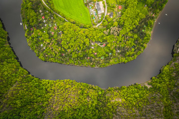 The Vltava river is 430.3 km long and drains an area 28,090 square km in size, over half of Bohemia and about a third of the Czech Republic's entire territory. 