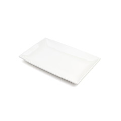 white ceramic square plate tableware