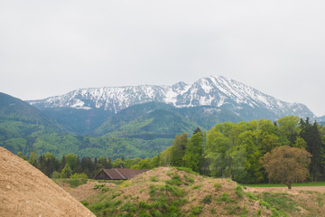 Obraz premium Views of Alps mountains in Austria