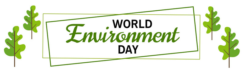 Vector illustration of a Background for World Environment Day.