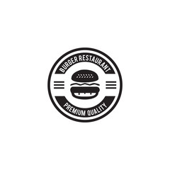 Burger restaurant logo design inspiration vector template