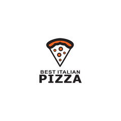 Pizza logo design vector template