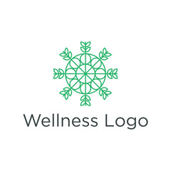 logo for wellness, yoga and spa
