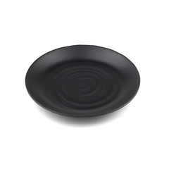 black melamin plate