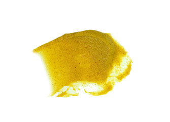 Mustard sauce isolated on white. Hamburger mustard mayonnaise sauce isolated on white. Hot dog...