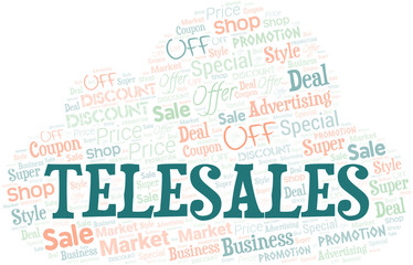 Fototapeta premium Telesales.Png Word Cloud. Wordcloud Made With Text.