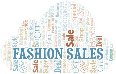 Fashion Sales Word Cloud. Wordcloud Made With Text.