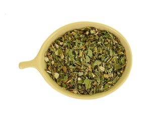 Common hawthorn flowers and leaves, Crataegi folium cum flore