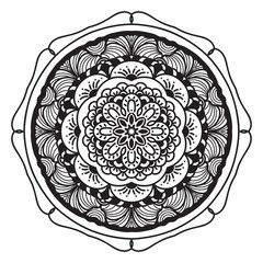 Abstract mandala graphic design decorative elements isolated on white color background   for abstract concepts