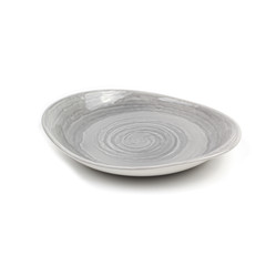 gray plate dish 