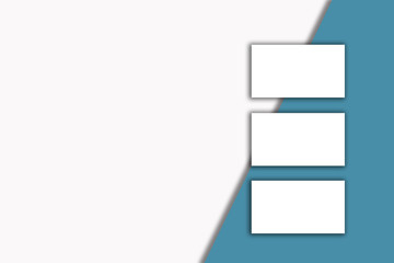 Business card blank over colorful background. Copy space for text.