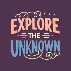 Sketch lettering quote about space for textile design and print . Modern trendy kids concept....