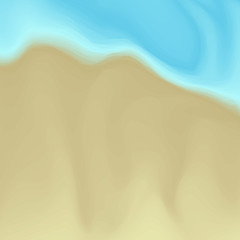 Vector Beach Sand and Water Abstract Painting Background