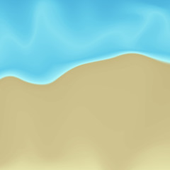 Vector Beach Sand and Water Abstract Painting Background