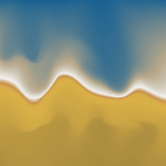 Vector Beach Sand and Water Abstract Painting Background