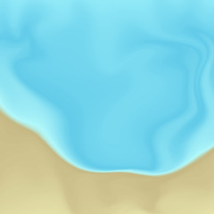 Vector Beach Sand and Water Abstract Painting Background