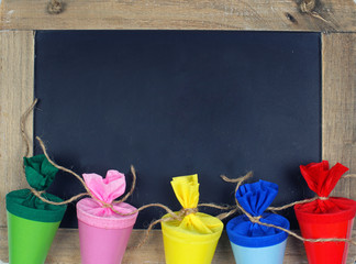 Zuckertüten mit Kreidetafel