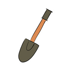 Shovel, Gardening Equipment, Trowel isolated on white background