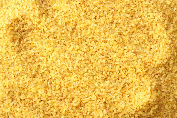 bulgur wheat background. bulgur wheat texture. top view