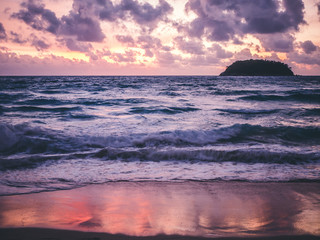 Beautiful sunset on the beach