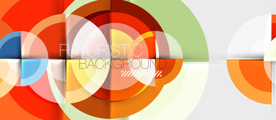 Obraz premium Geometric design abstract background - circles