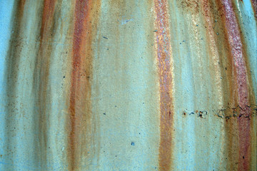 Background rust on painted iron