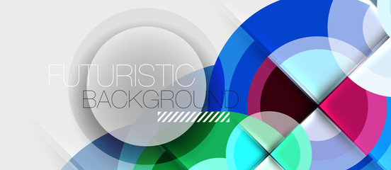 Obraz premium Geometric design abstract background - circles