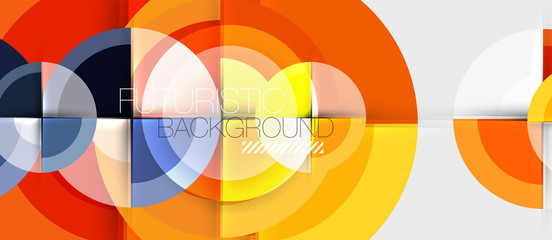 Obraz premium Geometric design abstract background - circles