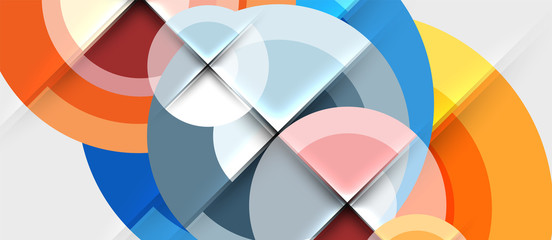 Obraz premium Geometric design abstract background - circles