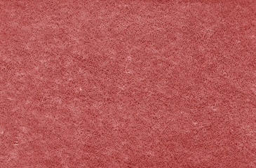 Fototapeta premium Old grungy canvas pattern with dirty spots in red color.