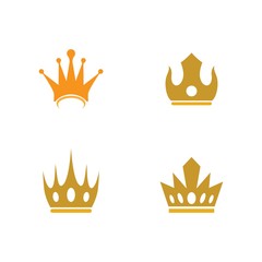 Crown logo template vector illustration