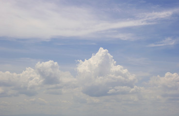 Fototapeta na wymiar cloud blue sky and landscape beauty nature