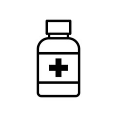 Medical Bottle icon vector