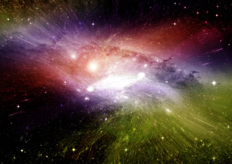 galaxy in a free space