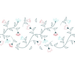 Decorative floral card