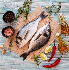 Fresh fish dorado
