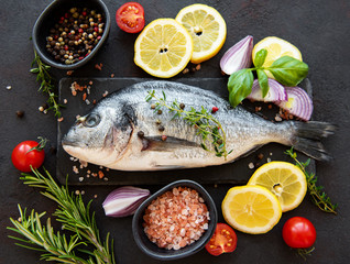 Fresh fish dorado