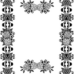 Vector illustration modern style with beautiful wreath frame