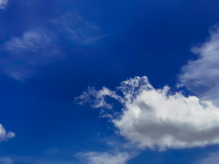 Naklejka na ściany i meble Blue sky with clouds background 